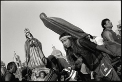 Festividad de Nuestra de Guadalupe #1, Ralph Burns 2003, Gelatin silver selenium toned FB print, 14 x 11"