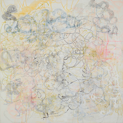 Painting by Barbara Fisher entitled "A Quiet, Tangled Moment"